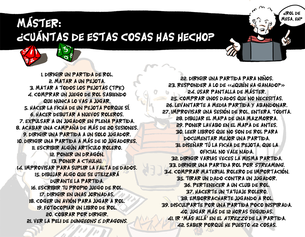 Máster: ¿Cuántas de estas cosas has hecho?